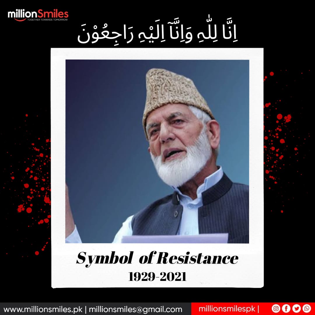 MahreenShafaat's tweet photo. The founder of Tehreek-e-Azadi-e-Kashmir, Syed Ali Gillani.

He was a symbol of resilience and resistance against Indian atrocities and Inshallah his determined struggle for the freedom of Kashmir will not go in vain!!

إنا لله وإنا إليه راجعون

May Allah have mercy on him. https://t.co/ihCsVFeQ1A