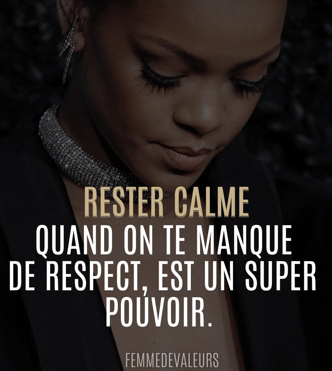 femmesdevaleurs's tweet image. Rester calme quand on te manque de respect, est un super pouvoir.🌟
#femmedevaleurs
#instagramdown