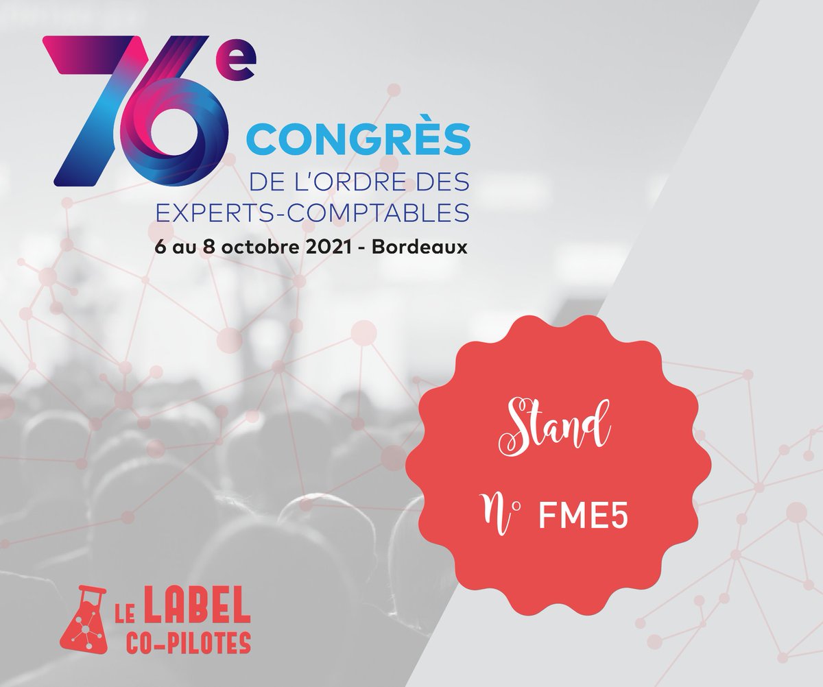 Retrouvez-nous au prochain Congrès de l'Ordre des Experts-Comptables du 6 au 8 octobre 2021 à Bordeaux ⏱ stand n°FME5 dans l'espace Flash Meeting 🥳

🤫 On vous réserve plein de surprises !