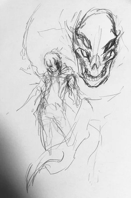 #このタグを見た人はラフ画とその完成絵を見せる 