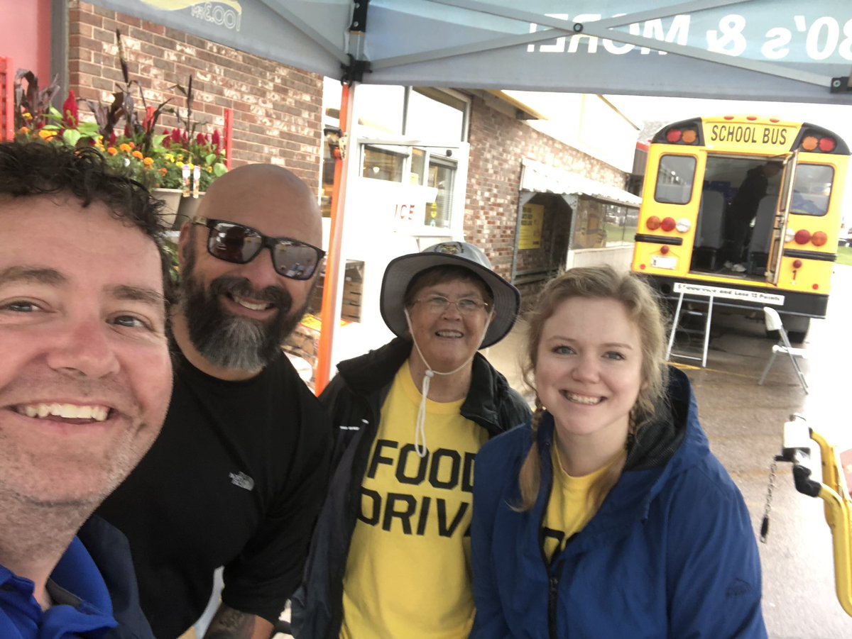 PEICorey's tweet photo. Day 4 @Ocean100 Stuff A Bus 🚌 in @StratfordPEI to help #pei families and food bank with the demands of #BacktoSchool2021 I would love for you to listen in and visit us. Full details here: https://t.co/XbbRbWMkzL https://t.co/m9RLUXsD0u