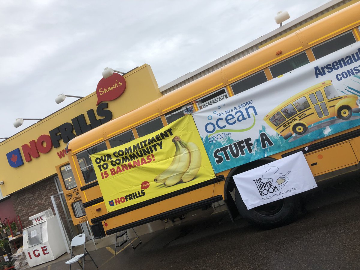 PEICorey's tweet photo. Day 4 @Ocean100 Stuff A Bus 🚌 in @StratfordPEI to help #pei families and food bank with the demands of #BacktoSchool2021 I would love for you to listen in and visit us. Full details here: https://t.co/XbbRbWMkzL https://t.co/m9RLUXsD0u
