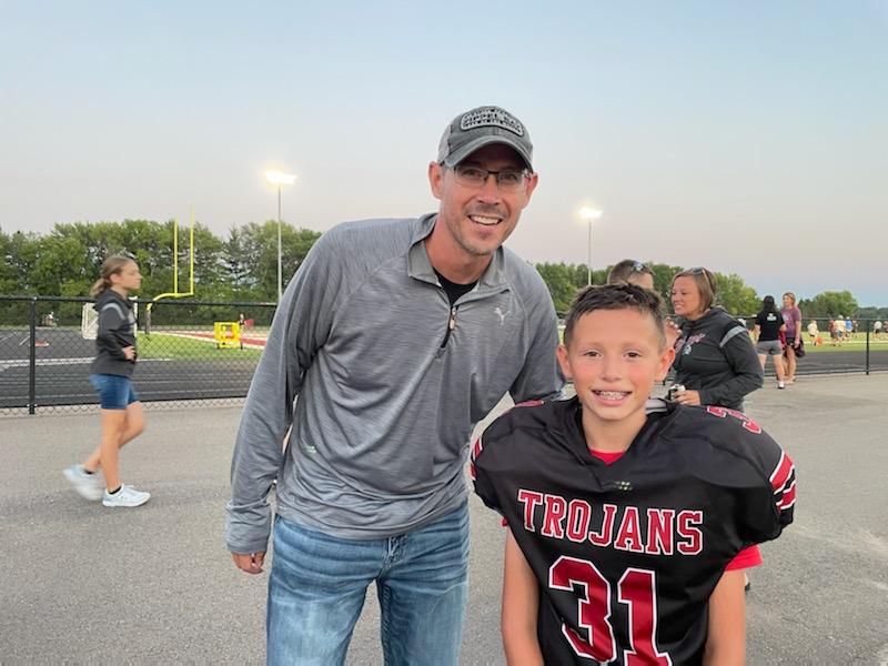 Kevinmbahn's tweet photo. Had a great time watching Mason &amp; his team win the other night! https://t.co/OxL6zUrohF