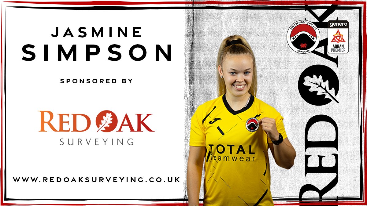 PontyUnitedW's tweet photo. 🐉 PLAYER SPONSOR 🐉

A huge thank you to @RedOakSurveying for sponsoring @JazSimpson10 this season!!

Welcome to the Dragon Family, we look forward to seeing you at our games!! Thank you for your support 🐉⚽️

@AdranLeagues 

#MightyDragons #TheDragons #OneClub https://t.co/p1H3GMZKRX