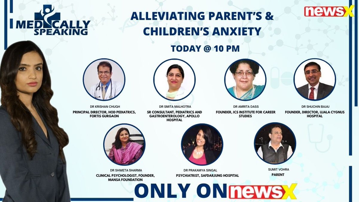 I will be on @NewsX tonight at 10 pm to address the concerns and anxiety of parents on the #schoolreopening #postcovid19 and how to build safe spaces and protocols in #schools for all #students and #teachers
@Ujalacygnus @YourMedpho @Projectstepone