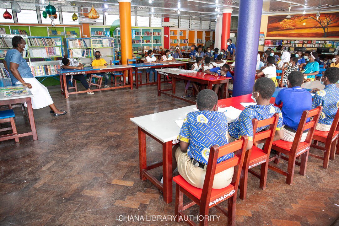 ghanalibraries's tweet photo. Our children’s libraries are ready to engage your wards this vacation. 

Do pass by for an unforgettable experience. 

#lbflibraryoftheyear
#2021yearofliteracy
#eliminatinglearningpoverty https://t.co/Iuy0C1tfpa