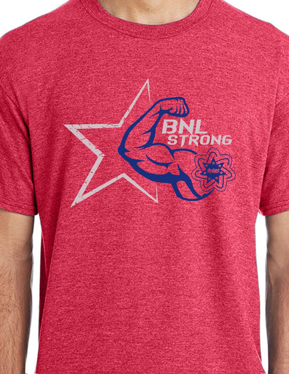 bnlstrong's tweet photo. Show your excitement for BNL Strong!  Mr. Hadden, from the Art Department, has designed T-Shirts for us.  We will take orders next week.  $10!!! #BNLSTRONG #StudentAthletes https://t.co/tw4DXXWfBg