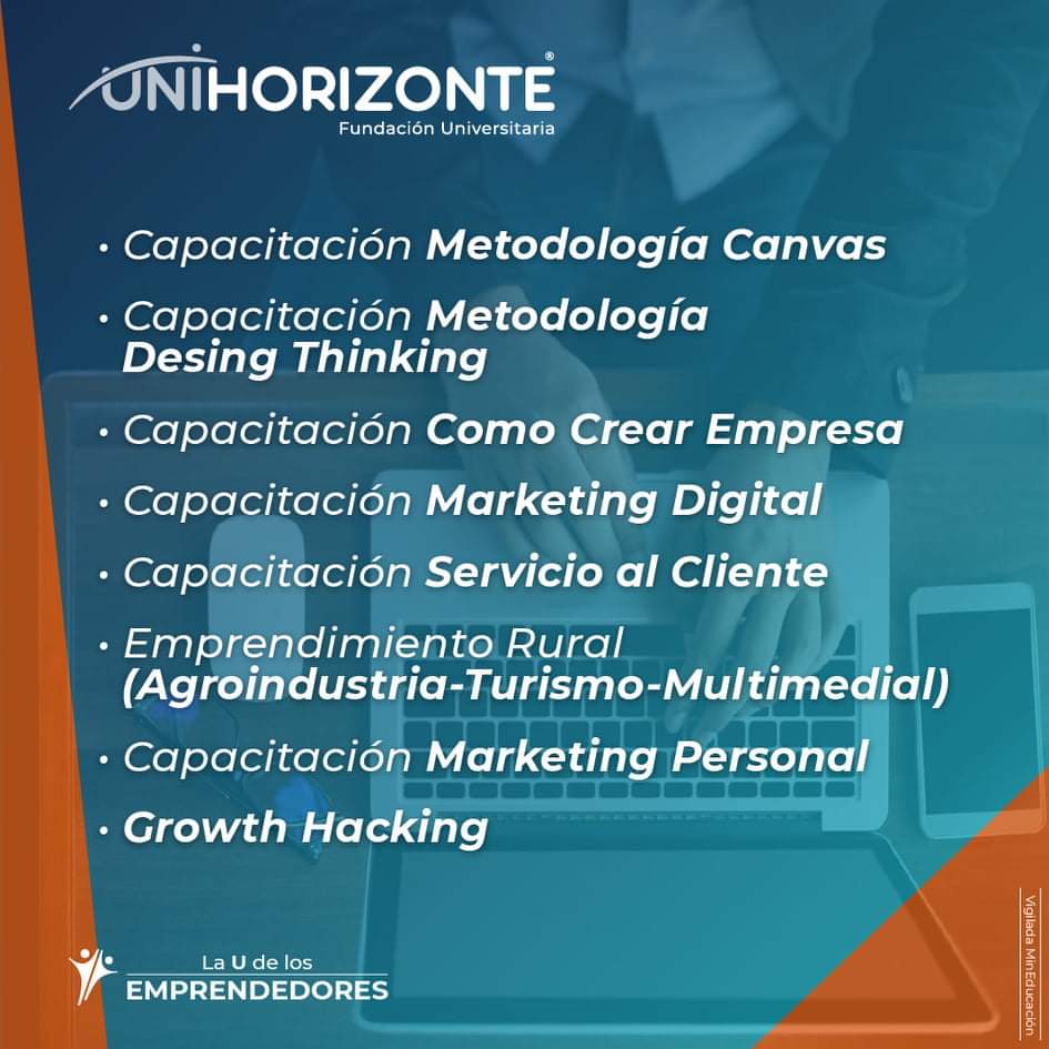 UniHorizonte's tweet photo. ¡CURSOS UNIHORIZONTISTA! 😱✅

En la U de los emprendedores, contribuimos a tu conocimiento en el mundo digital, empresarial, rural; entre otros. 💙🧡🚀

Para mayor información:

743 72 79 Ext. 139 direccion.innovacion@unihorizonte.edu.co https://t.co/BeqEYpC6F5