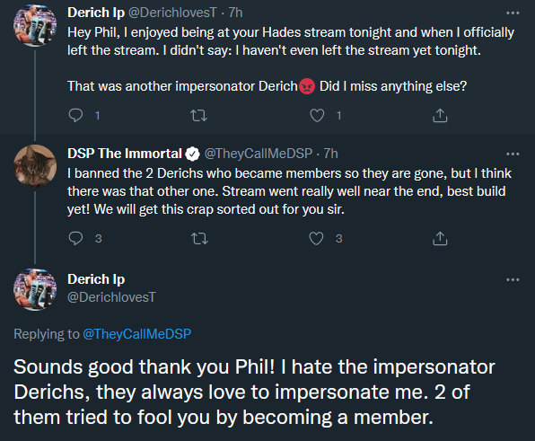 DerichWatch's tweet photo. Derich derailing the streams again https://t.co/XikSCB0BFK