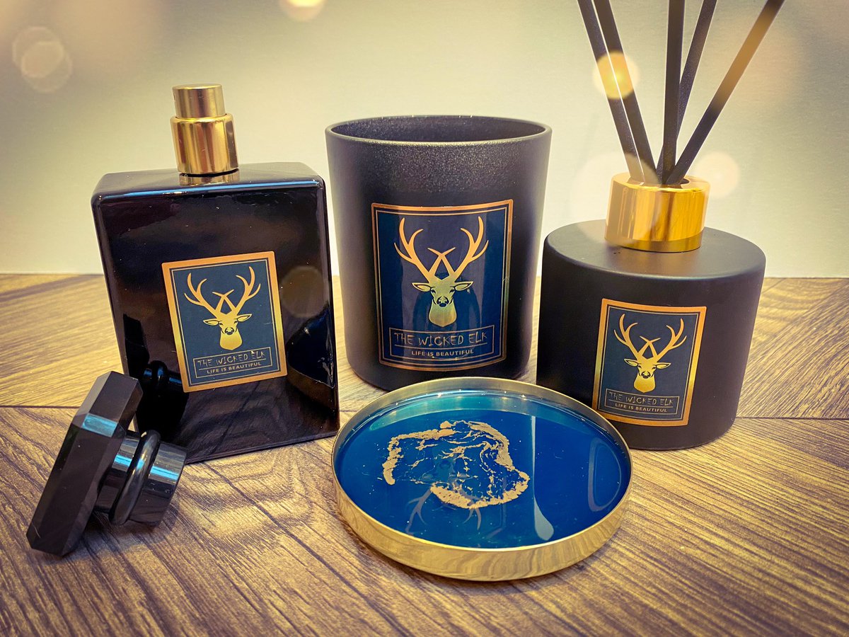 thewickedelk's tweet photo. Coming soon - luxury candles, room sprays, diffusers, wax melts, candle accessories, personalized cards and bespoke resin art. Please vote for us below…. You will also be voting for my cute puppy ❤️❤️❤️https://t.co/NqDYdIGPK6 #ChangingRooms #puppies #resinart #puppylove #Brands https://t.co/sVZubnfTDQ