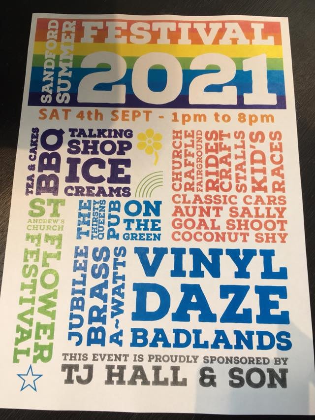 TalkingShopSand's tweet image. Only two days until Sandford Summer Festival!🙂Talking Shop will be open 9am-4pm this Saturday with our brilliant Saturday Barista Patrick serving hot drinks, plus we will be offering filled rolls, soup and bread throughout the afternoon. Drop in and join the fun!