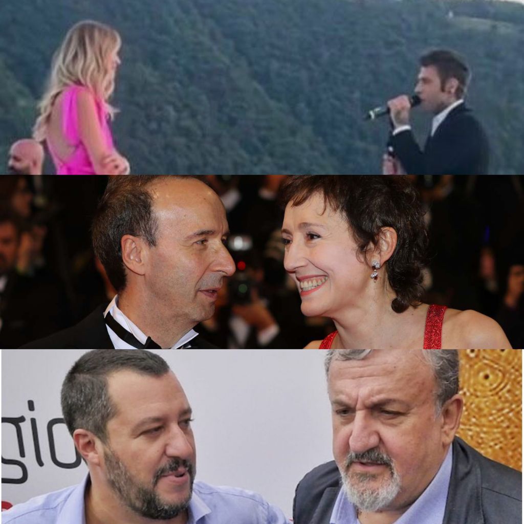 Pinucciosono's tweet photo. Quale dichiarazione d'amore preferite?
Fedez alla Ferragni
Benigni alla Braschi
Emiliano a Salvini https://t.co/Urs5sOJbWT