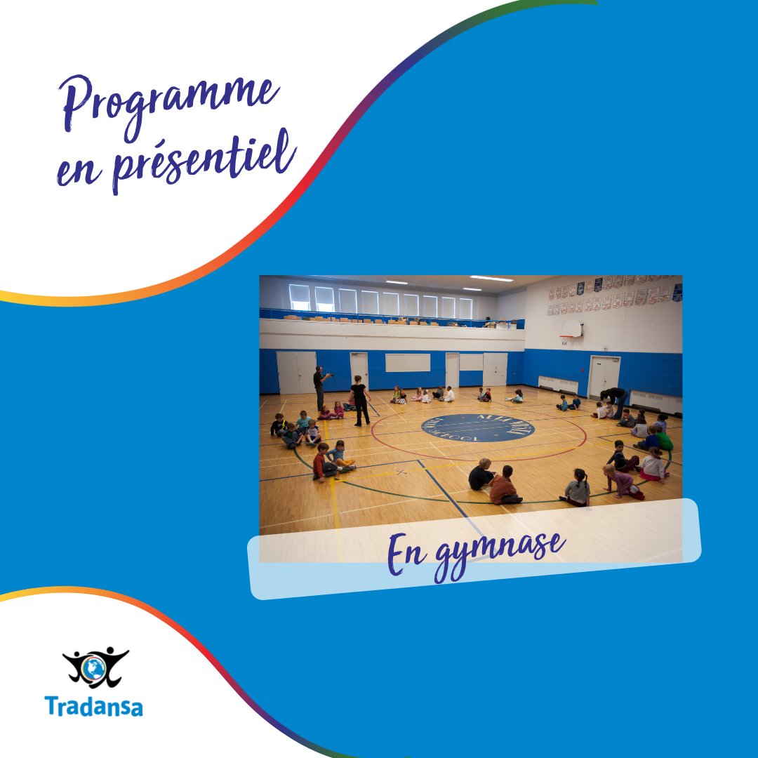 Réservez votre programme pour l'année 2021-2022! 
.
Programme hybride:
A) virtuel &amp; en présentiel à l'extérieur  
B) virtuel &amp; en présentiel à l'intérieur (gymnase)
.
Programme en présentiel: 
C) entièrement en personne (en gymnase)
.
Renseignements: tradansa.com/fr/programmesd…