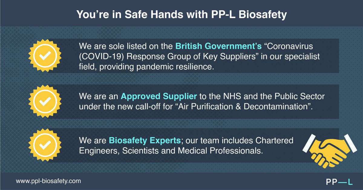 Do you want to mitigate infection risk within your premises?

Our biosafety experts are on hand to make your operations even safer, more resilient and future-ready.

For more information, visit our website: ow.ly/BG4450FYDwu

#covid19 #covidsecure #uvc #airdisinfection