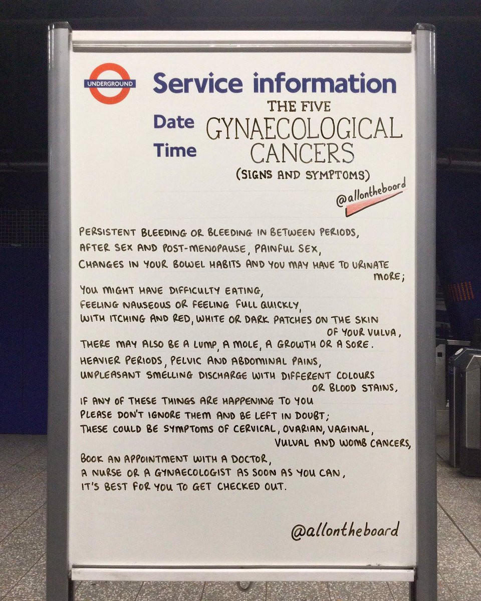 There are 5 Gynaecological (Gynae) cancers and knowing the possible symptoms as well as being confident to talk about them could be a lifesaver. 
@allontheboard 

#Gynaecology #Cancer #GynaecologicalCancerAwarenessMonth #GynaecologicalCancer #allontheboard