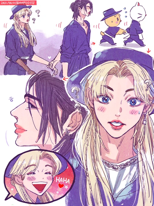 (((((🐥🤝🦙

#Straykidsfanart #Felix #Hyunjin 
