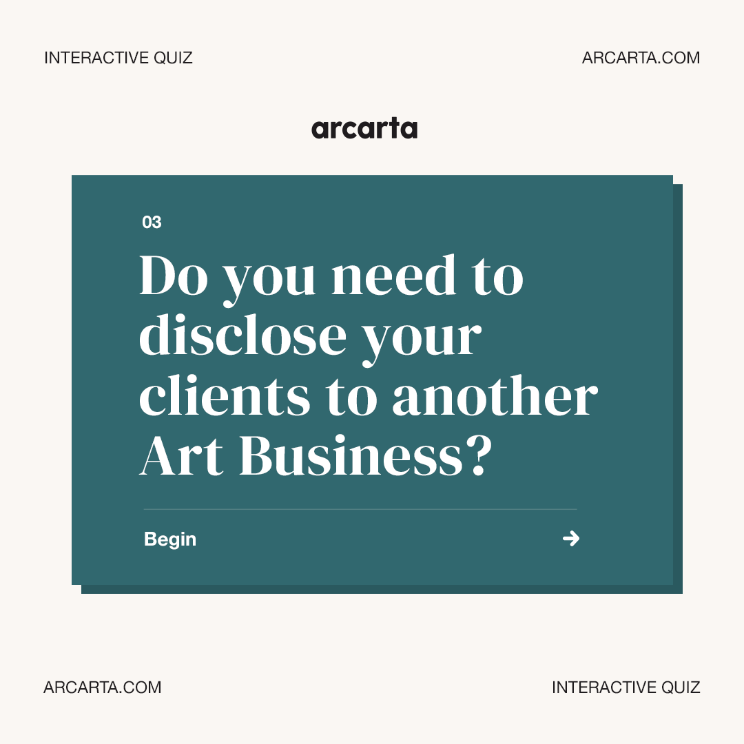 arcarta's tweet photo. The issue of whether there is a need to disclose information with other art businesses is something we regularly discuss with galleries and dealers...
https://t.co/PfEg351B7K https://t.co/57XPR2W8vg