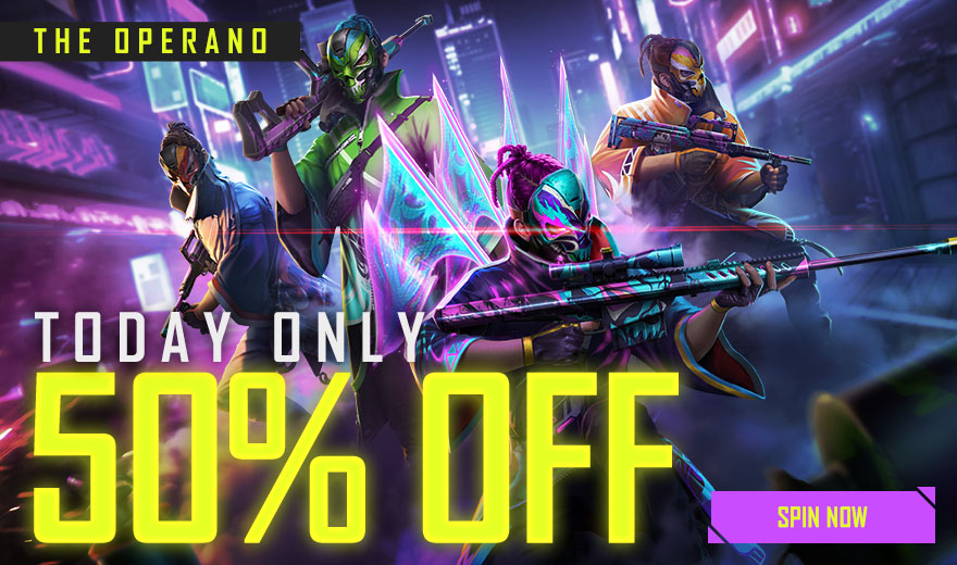 Diamond Royale is now having a 50% off - Garena Free Fire