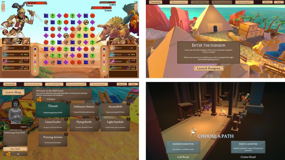 Blanket_Games's tweet photo. 🚨 ANNOUNCEMENT 🚨

We are happy to introduce our new fantasy Match-3 RPG game set in Ancient Egypt:

@MatchOnTheNile 🌴

Wishlist: https://t.co/lqNjEekygn

#indiegame #indiegamedev #gamedev https://t.co/po2byRbtPH