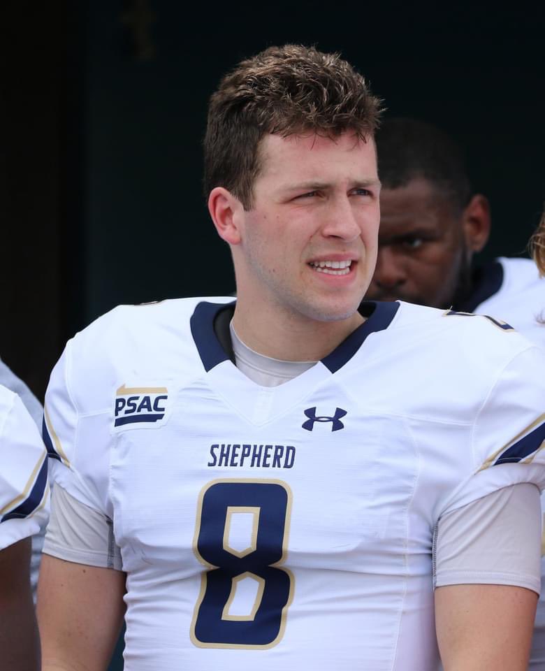 tandbball's tweet photo. Wishing my favorite Ram and his teammates best of luck tonight in their first game of the season 💙🏈💛 #footballisback #shepherdrams #kicksomebutt https://t.co/eiQtaRyMbj
