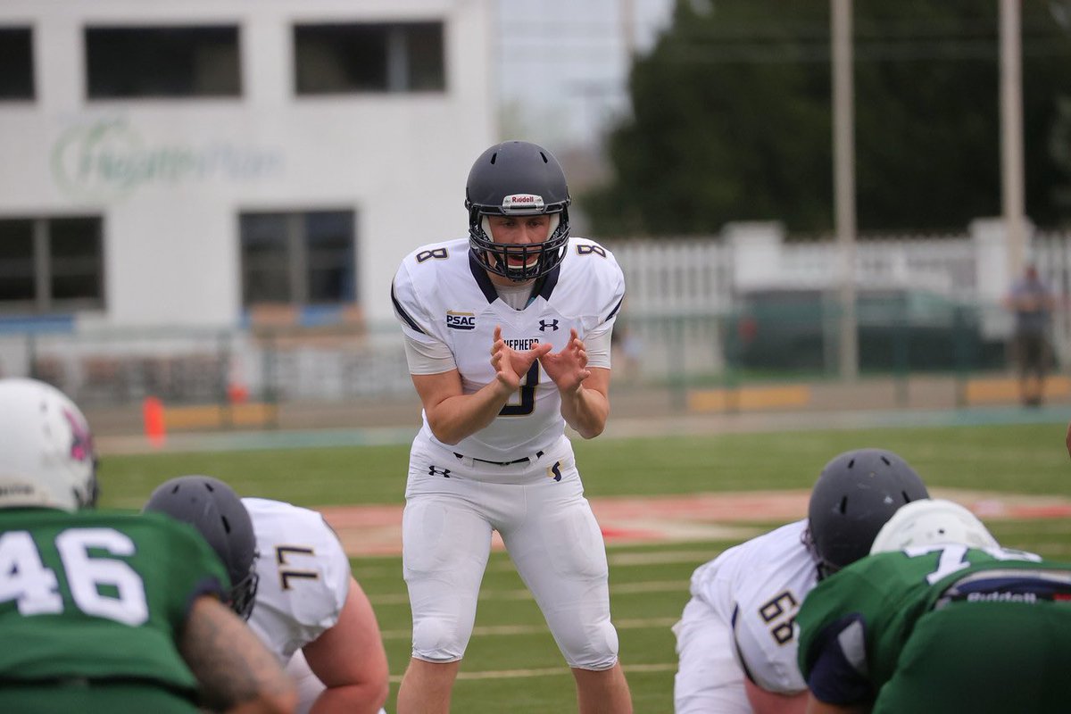 tandbball's tweet photo. Wishing my favorite Ram and his teammates best of luck tonight in their first game of the season 💙🏈💛 #footballisback #shepherdrams #kicksomebutt https://t.co/eiQtaRyMbj