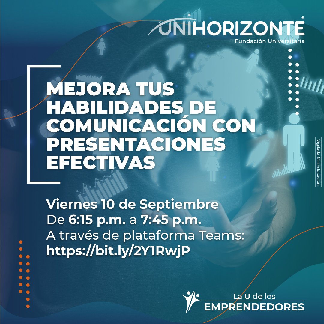 UniHorizonte's tweet photo. Las habilidades comunicativas siempre son una buena herramienta para la vida. 🧡💙

Link de conexión:
https://t.co/mRohr0N1G5

¡Contamos con tu participación!

#SoyUniHorizonte
#LaUdelosEmprendedores
#Conferencia
#Habilidadescomunicativas https://t.co/sT4JmfLUjL
