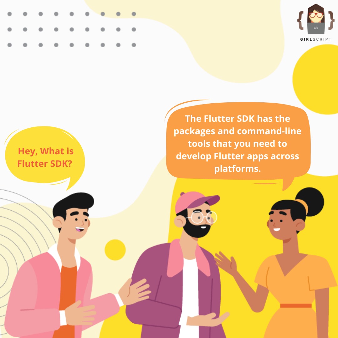Girlscript1's tweet photo. We're back here again to discuss about Flutter. 
Now, let's look at what the #Flutter SDK is. What does it contain? 🧐

And there's much more.😃

Have a look. Want to add something about flutter…join the conversation. In the comments, let us know your views on the flutter.👇

🧵 https://t.co/SBw8AElodU