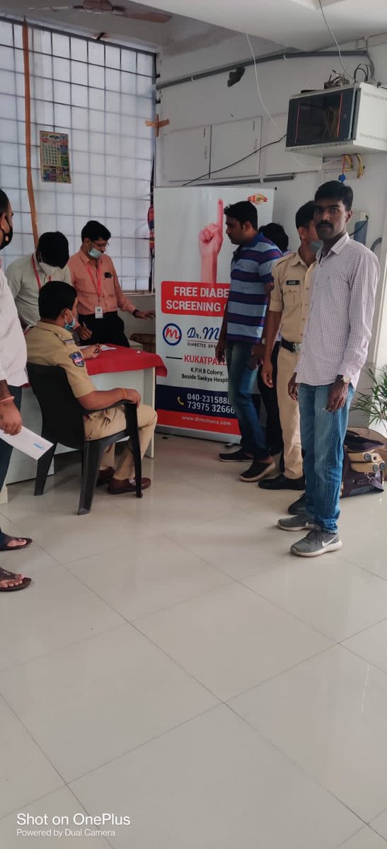pskkp_cyb's tweet photo. Today conducted a health camp in @pskkp_cyb with help of @DMDSC @cyberabadpolice @TelanganaDGP #helathcheckup https://t.co/3lyhJUmRvm