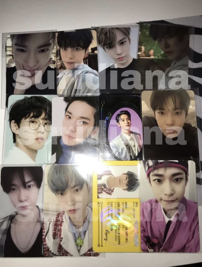 bound2Iingeron's tweet photo. [WTS] NCT Doyoung Haechan etc. Official PCs 

•🇲🇾 based
• price exclude postage
• toploader+board+bubblewrap💯

help me clear these out please:(

price and availability will be updated in the thread!⬇️⬇️ @pasarNCTmy 

#pasarNCT #pasarNCTmy #wtsnct https://t.co/hqFElIf9lv