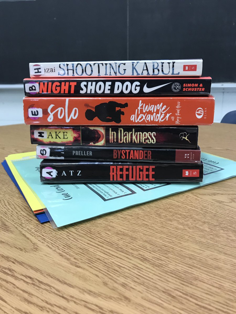 MsDannHSB's tweet photo. Yesterday students started checking out some of the books in my classroom library. Reading for pleasure is a key component of our classes and has so many benefits, from helping us to unwind, build our knowledge, and develop empathy for characters experiencing things we aren’t. https://t.co/1b7jC4oija