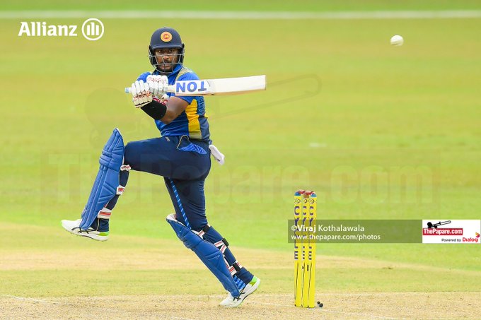 SL vs SA: Avishka Fernando in action against SA. Twitter