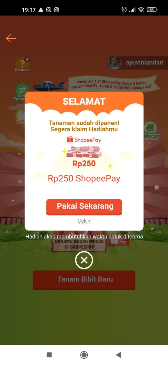 vhewhe's tweet photo. Tanam shopee tanam tak perlu dibajak oleh traktor apalagi kebo :D
Jangan lupa follow akunnya, utk dapat info menarik lainnya:

Instagram : @shopee_id
Facebook  : Shopee
Twitter       : @ShopeeID 

#TanamShopeePay30M https://t.co/kfFD4hNvK5