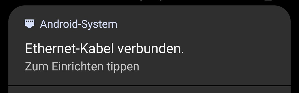 Das neue Bürogebäude hat noch kein WLAN und auch kein Handy Empfang?
Kein Problem, einfach das Handy über das Laptopdock an das LAN anschließen ✅
Ein hoch auf USB C!