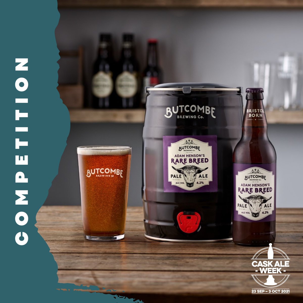 caskaleweek's tweet photo. 🍺 𝗪𝗜𝗡 𝗔 𝗠𝗜𝗡𝗜 𝗞𝗘𝗚 𝗢𝗙 𝗚𝗥𝗘𝗔𝗧 𝗕𝗘𝗘𝗥 🍺

For your chance to win one of 3 mini kegs:
▪️Make sure you’re following @ButcombeBrewery + @caskaleweek 
▪️Like this post + retweet with the name of your favourite Butcombe beer on cask 🍺

#StandUpForCask #PubFreshBeer https://t.co/Mo8TziUbAB