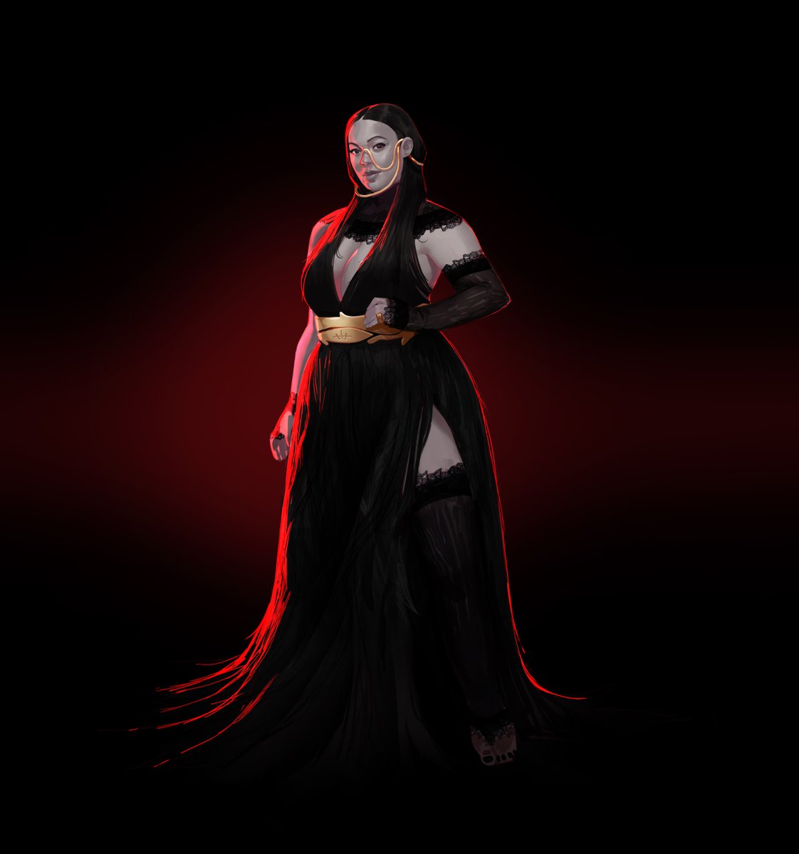 map_none's tweet photo. Name: Tara Anahi
Clan: Lasombra
“Where is strength, there is a slave.”

#art #vampire #vtm #Vampirethemasquerade #lasombra #concept #characterdesign  #kindred #originalcharacter https://t.co/UmN6PZGliK