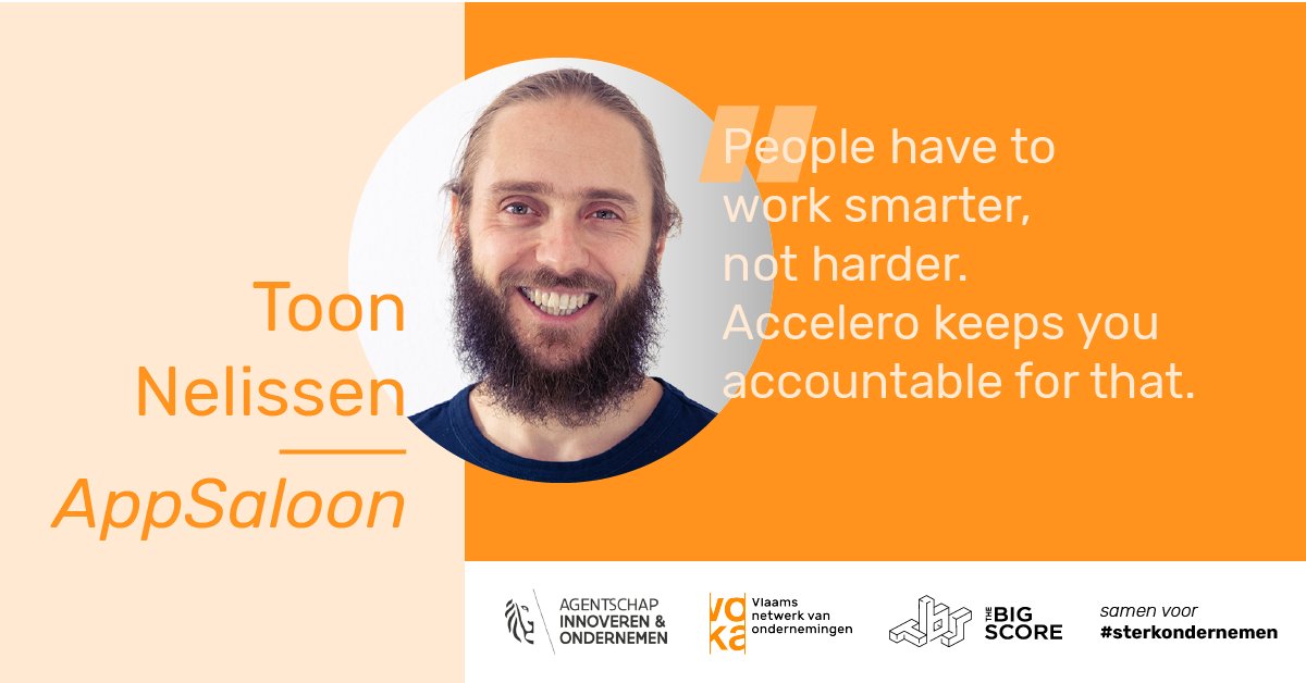 TheBigScore_eu's tweet photo. 📐 In order to measure the impact of their decisions,  @ToonNelissen MD @AppSaloon joined Accelero by @vokavzw. The perfect tool to break certain trends and gain valuable insights. 
➡️ https://t.co/bx5VPK9UCX

Together for #StrongEntrepreneurship with @VLAIO_be @StartupsBe https://t.co/Dl2Be0nGlT