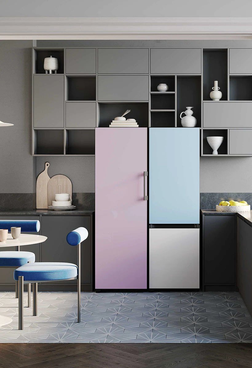SaruniBM's tweet photo. 3. BESPOKE FRIDGES

This one will blow your mind away. But fair warning, hii haitaki watu wako na taste ya "Kinoo landlord aesthetics"... It needs some bit of class and you'll see why:

#NewProductLineUp @SamsungKE https://t.co/6Q0cZ7TNim