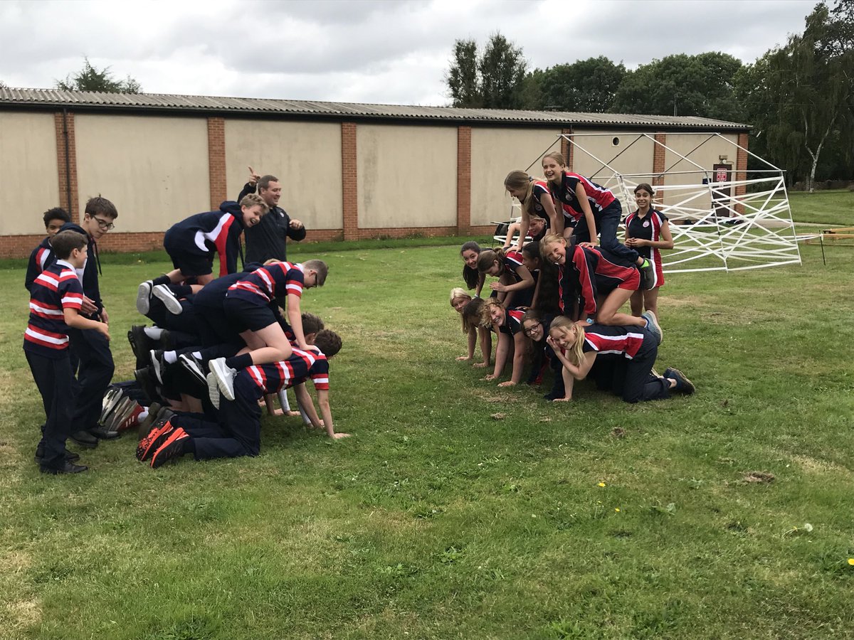 TJCGarnier's tweet photo. Year 9 induction team building: fun and a little competition. No cheating allowed. The girls just pipped the boys! #PangCollCommunity #PangCollIntegrity https://t.co/5ud3C33PRj