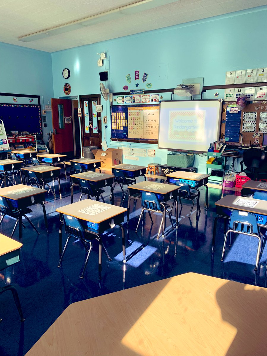 Welcome to Kindergarten! The owl class is ready for a great year! <a href="/jmcgahan31/">Julie McGahan✌🌏⚓</a> 🦉⚓️🔠🔢