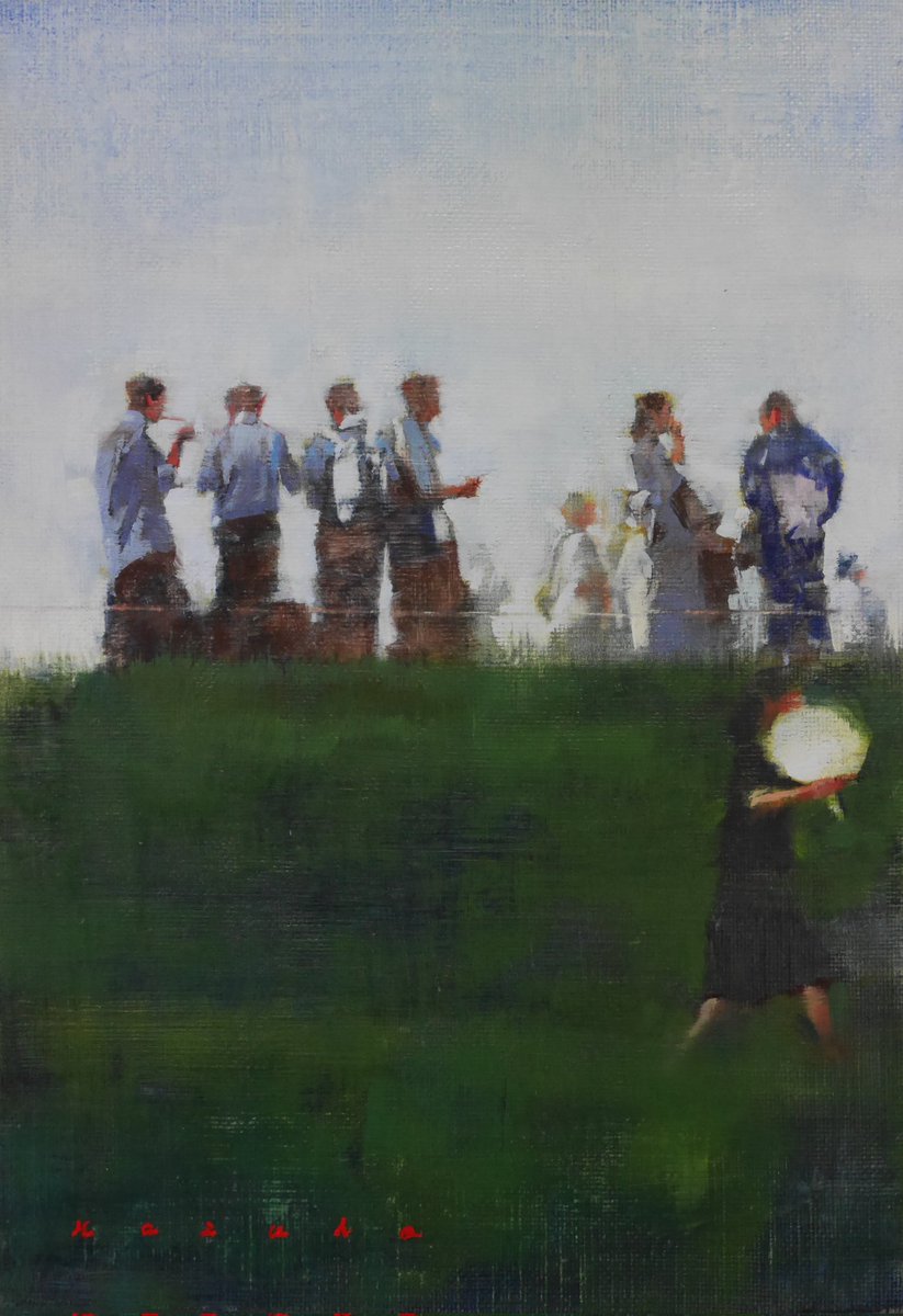 kazuho_iwamoto's tweet photo. 花火と群像劇
227×158mm/oil on canvas/2021 https://t.co/JTOMEyv3c5