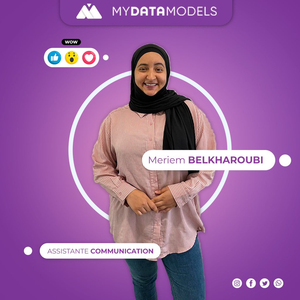 MyDataModels's tweet photo. Today let's meet Meriem, our new intern in Marketing and Communications !
Meriem is here to increase #MyDataModels’ visibility through the #website and #socialmedia.
We extend our warmest welcome to Meriem https://t.co/8Zvr7peJtb