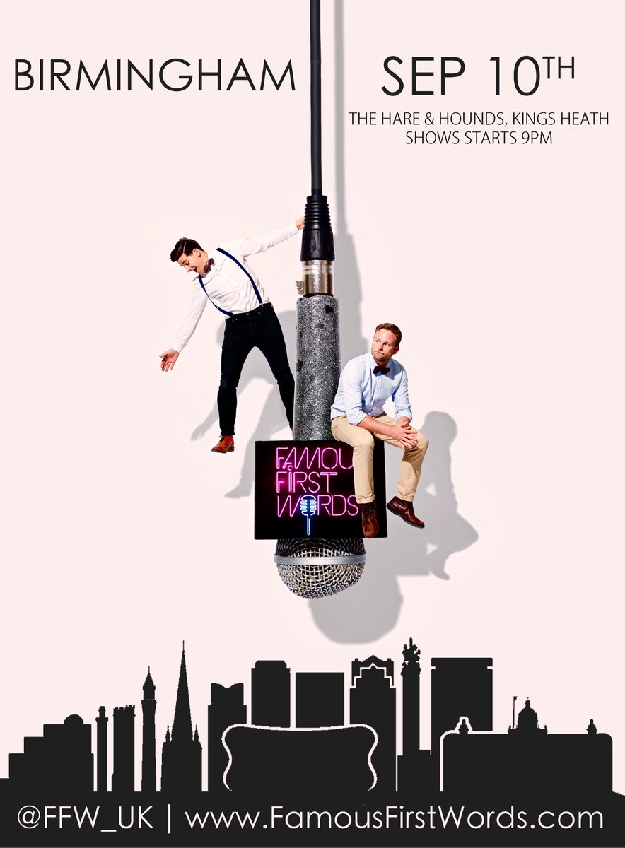 Come on Birmingham...what you doing on the 10th? Fancy a right laugh?!?