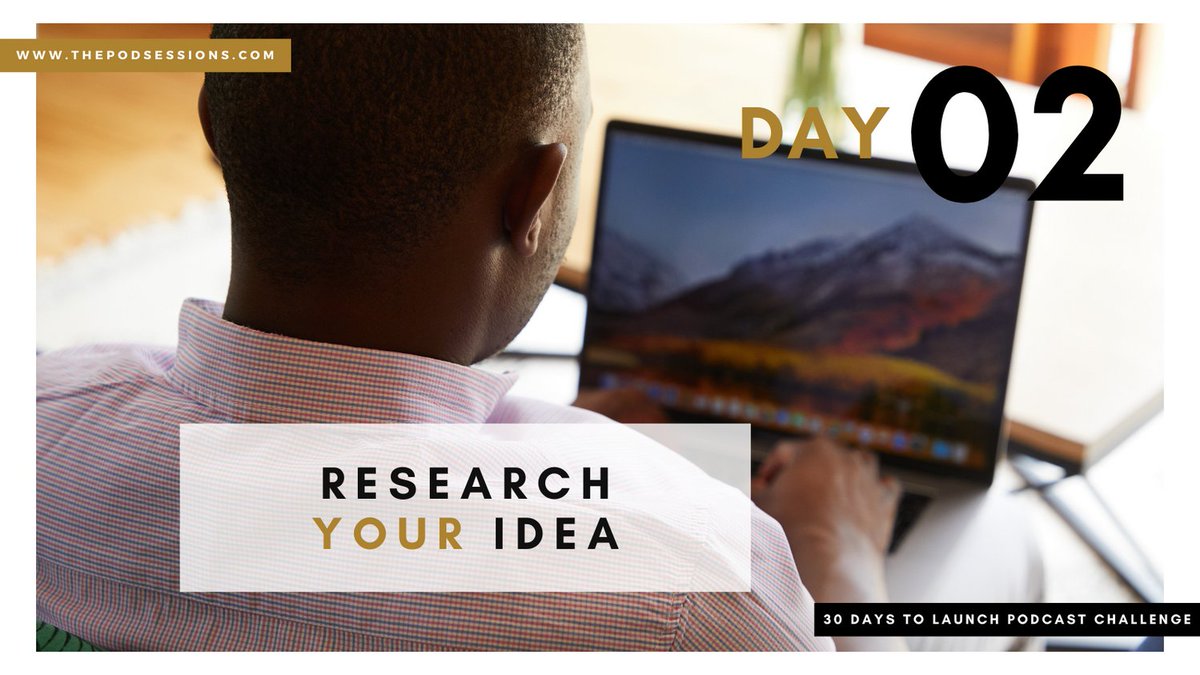 thepodsessions's tweet photo. Day 2: Research your idea. By doing this, you increase your knowledge base and can identify what will make your podcast unique. β¨
#thepodcastsessions #30DaysToLaunch #podcastchallenge #digitalmagazine https://t.co/tKezqhaYsy