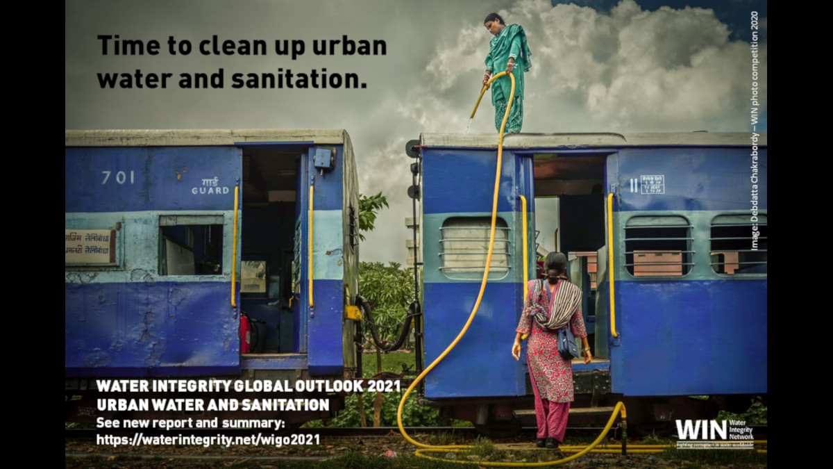 WaterIntegrityN's tweet photo. Let's make the urban water and sanitation sectors islands of integrity: honest, effective, that #LeaveNoOneBehind. See new summary of #WIGO2021 #WaterIntegrity #ItsEssential
https://t.co/O3pJsif8iW https://t.co/u4GtdX5a4X