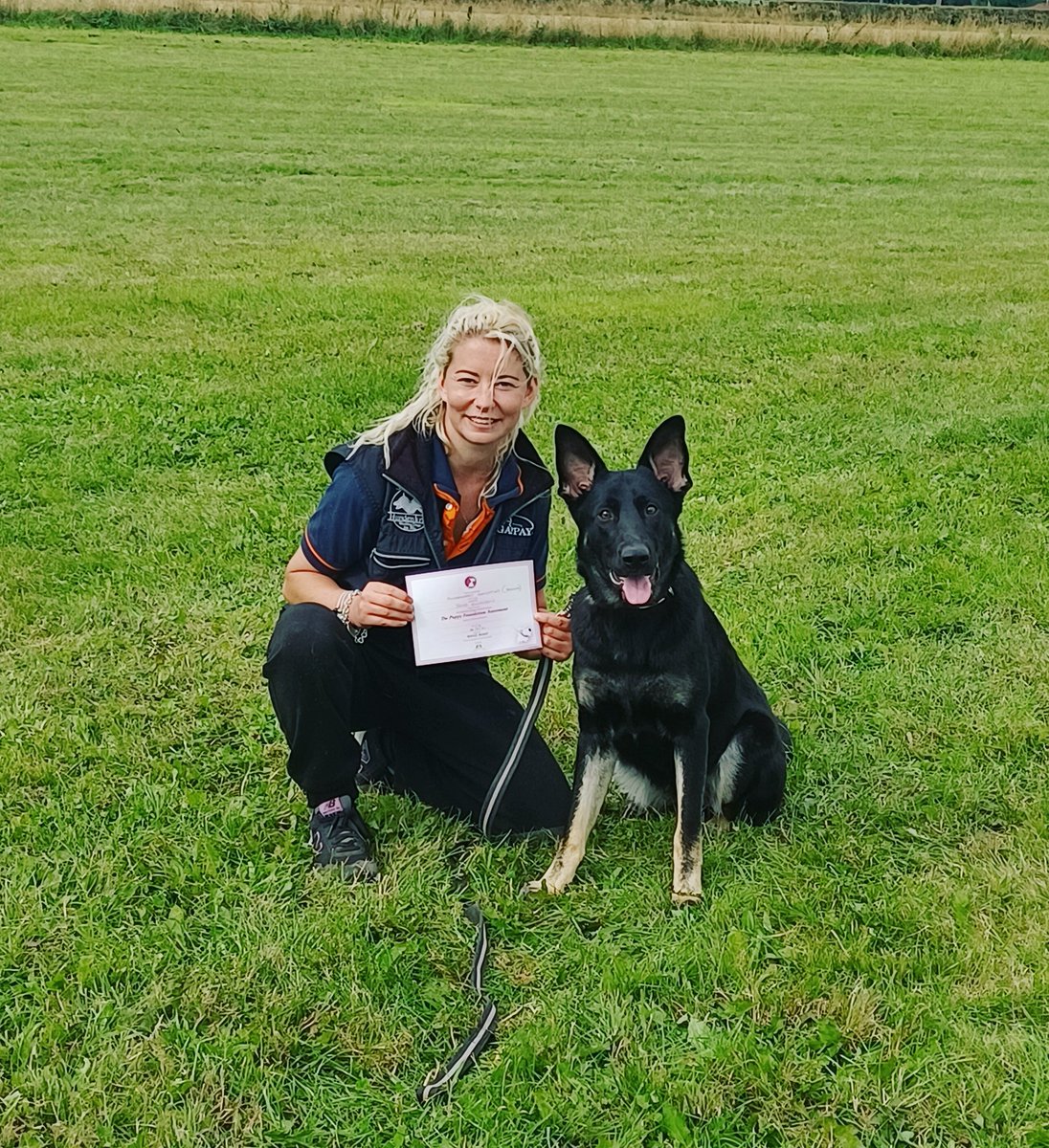 K9_Core's tweet photo. #Hundenkraft Sensation aka Senna is on our #pup2pd scheme and is off to join @GlosPolDogs whens she's old enough. In the meantime she's just earned her @TheKennelClubUK Puppy Good Citizen award ๐ https://t.co/5iXkK0jfHy