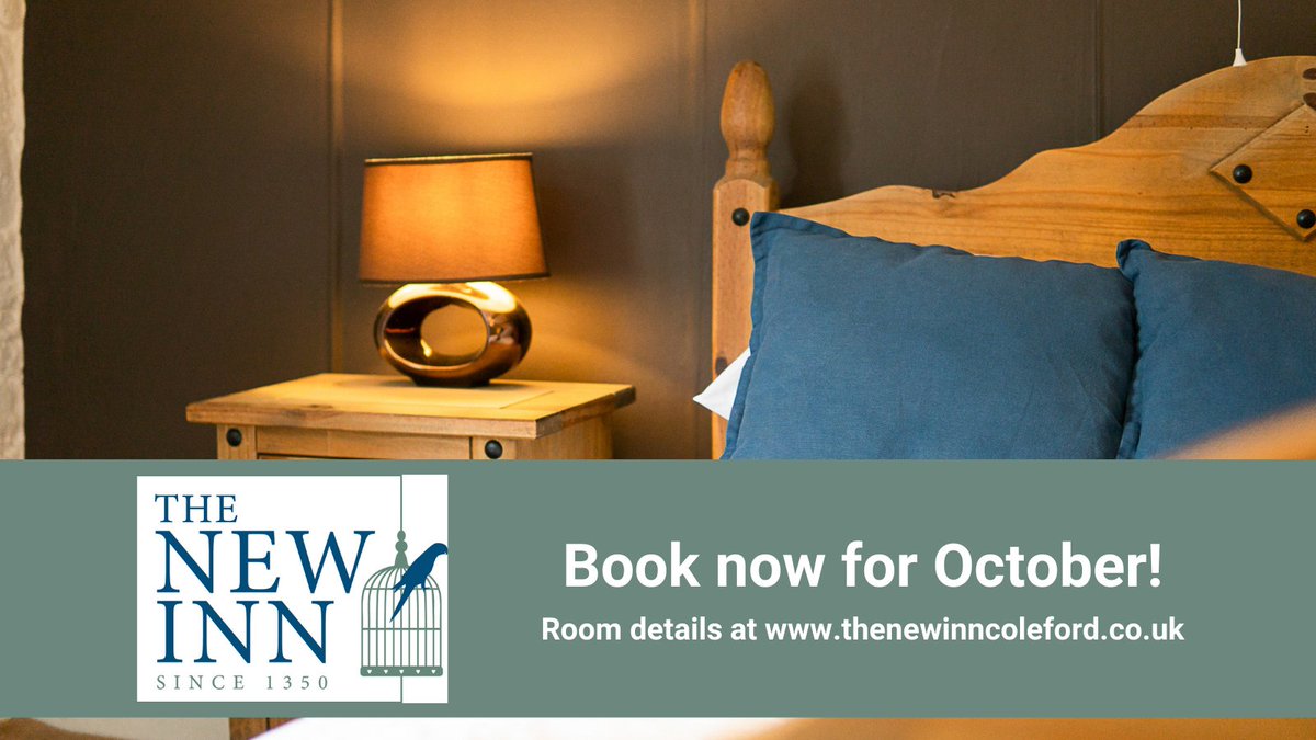 Are you taking bookings for October? Yes, we are!

You can book one of our 7 ensuite rooms for the week, or weekend and enjoy a peaceful stay.

Come on over to thenewinncoleford.co.uk/book/ or call ☎️ 01363 84242