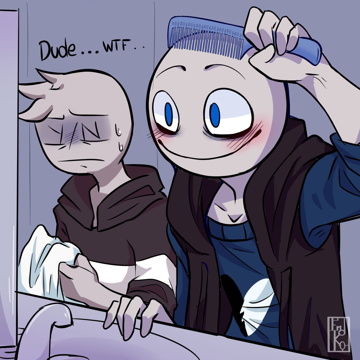 enderkony_'s tweet photo. Damn!
Dammit! It seems that Peter did not sleep all night XD
he's acting weirder than norm XD
.
.
.
-c peina-
#YourBoyfriend #YourBoyfriendPeter https://t.co/cd32Q4ZwFT