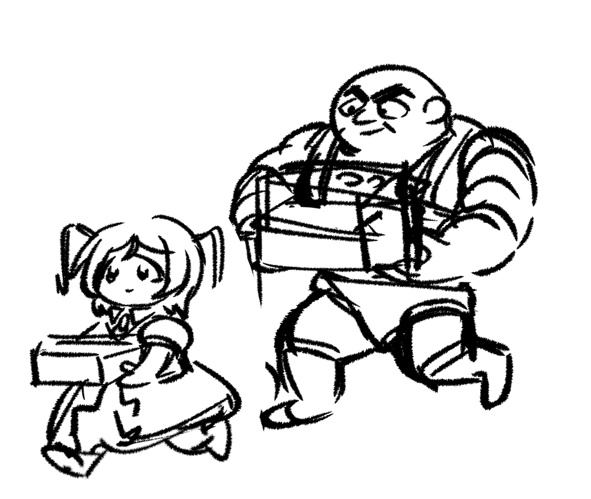 発掘しためぎど関連落書き チネとチネハクとクセハク(クセハク……………?) 