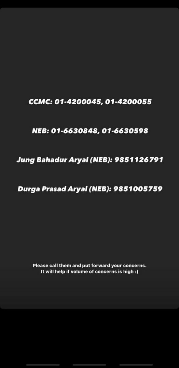 ___reignnn's tweet photo. Y'all call them and pressurize them to either conduct exams after every single student(including underage) is fully vaccinated or to find alternatives !! Just tweeting doesn't seem to be enough !! 
#ExamsAfterSecondDose 
#CancelPhysicalExams 
#FindAlternativesNEB https://t.co/vLXtPewP9u