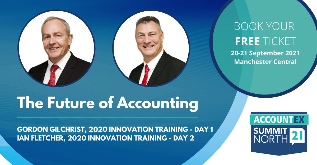 2020GroupUK's tweet photo. Join Ian Fletcher and @gordongilchrist to discover the future of accounting at @ACXSummitNorth and visit the 2020 team on stand C11!
Book your place now - https://t.co/MrDMfRxv4Q
#AccountexSummitNorth #Accountancy #Accountex https://t.co/Jni6eBAu2H